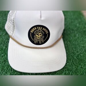 White and Gold Men's Hat‎